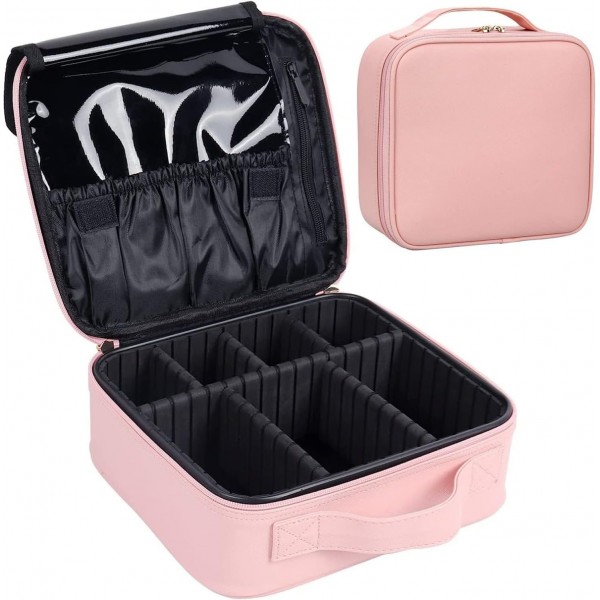 YANXI Makeup Bag With Mirror Of LED Lighted, Trave...