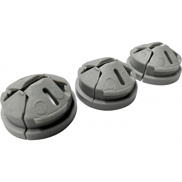 YANXI knockout cable connector 3 PCs push-in connector hole bushing Cable Clamp connector snap in, knockout cable connector 3/8 in. non metallic cable clamp hole bushing for junction box